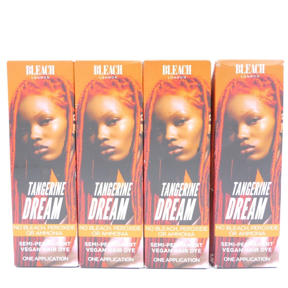 Bleach London Tangerine Dream Semi-Permanent Vegan Hair Dye Color 3 Pack